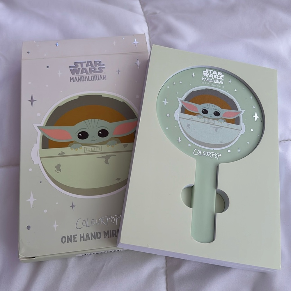 Colourpop Star Wars Mandalorian The Child Hand Mirror NIB
